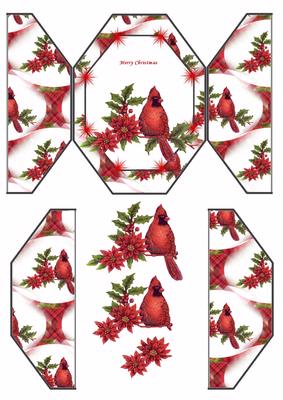 Cardinal and Poinsetta Gatefold