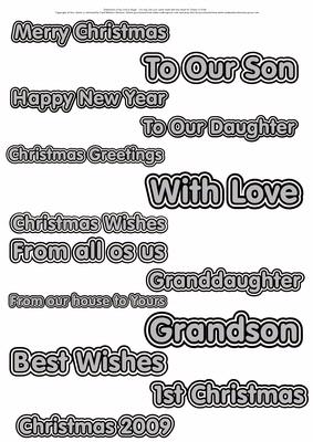 Christmas Word Topper Silver