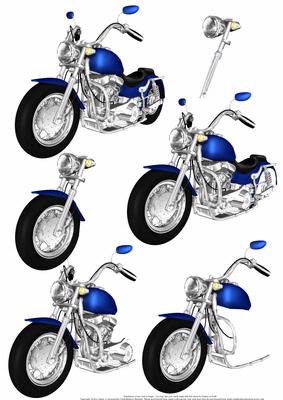 Blue Motor Bike