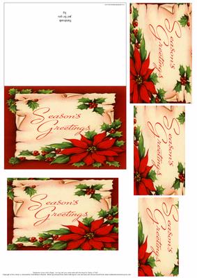 Poinsettia Christmas Greetings