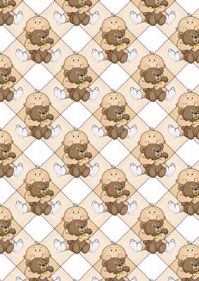 Baby Boy with Bear Vellum