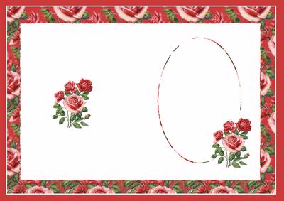 Roses on Fence Insert