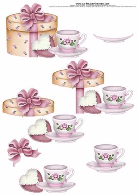 Hat Box and Tea 3D
