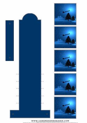 Santa in the Blue Night Sky