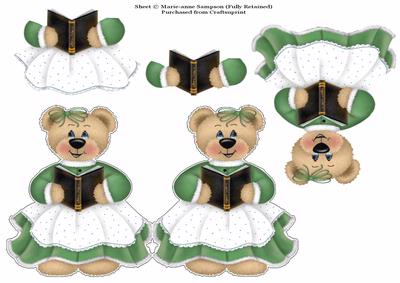 Christmas Hymn Book Bear