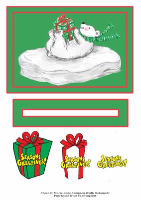 Seasons Greetings Polar Bear Slider