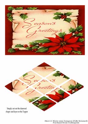Poinsettias Seasons Greetings