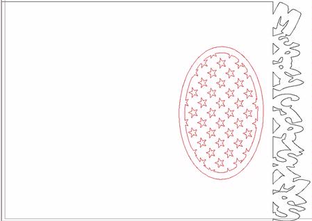 Merry Christmas With Starred Lattice Detail