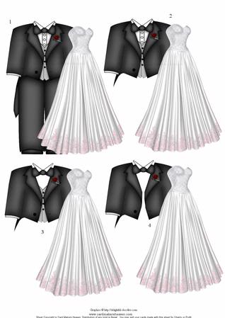 Wedding Tuxedo And Dress