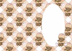 Baby Girl with Bear Insert