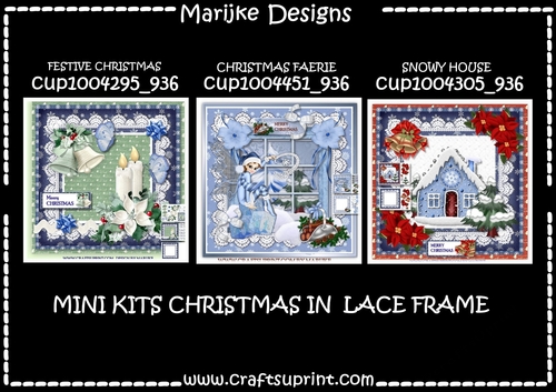 Bumperkit 3 Christmas Minikits Lace Frame