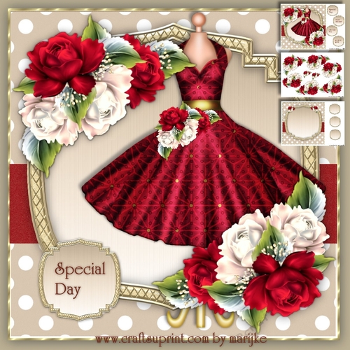 Gorgeous Dress & Roses Mini Kit
