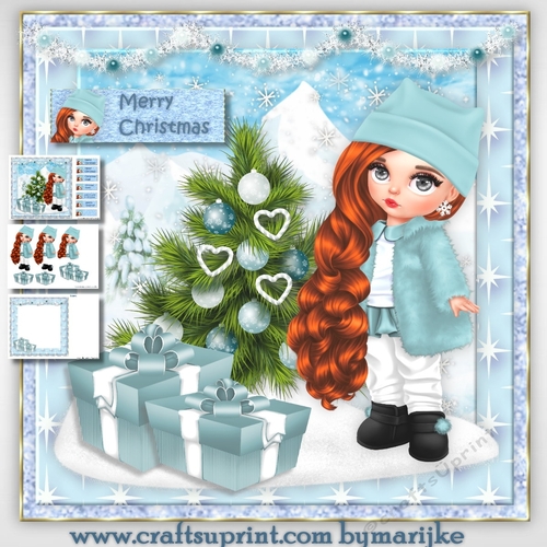 Beautiful Christmas Girl Mini Kit