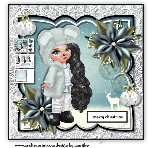 Cute Winter Girl Mini Kit