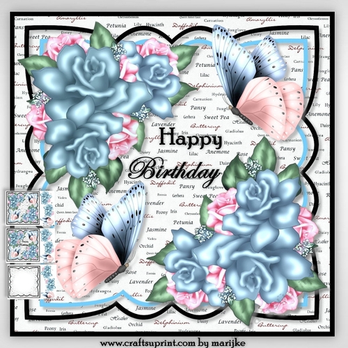 Scallop Frame & Vintage Roses