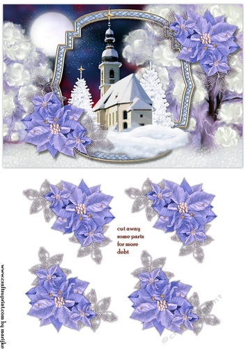 Church In The Snow Quick Card