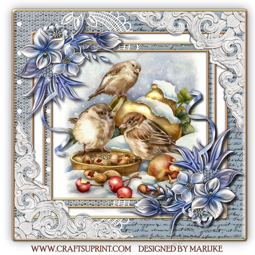 Precious  Christmas  Birds Mini Kit