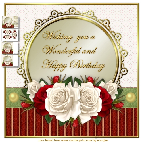 Wonderful Happy Birthday Roses