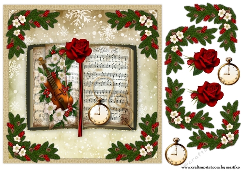 ChristmasMusic Book Quick Card