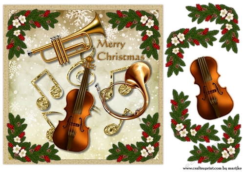 Christmas Music  Quick Card
