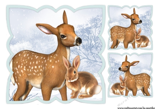 Scallop Topper Christmas Animals