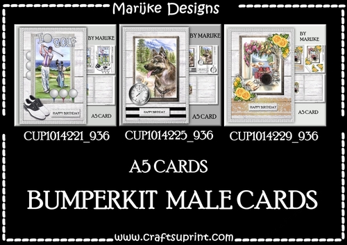 Bumperkit  3 Mini Kits Male Cards A5