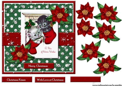 Vintage Kittens 2 Quick Card 