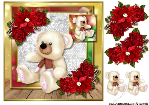 Christmas Teddies Quick Card 4