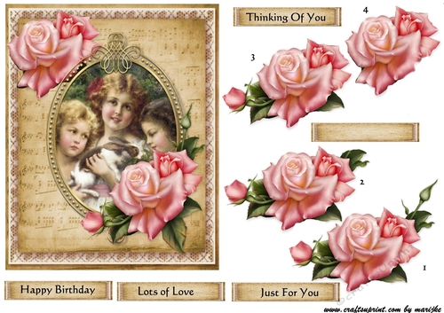 Vintage Family  & Roses 4