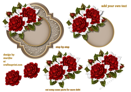 Romantic Roses Scallop Topper  Step By Step