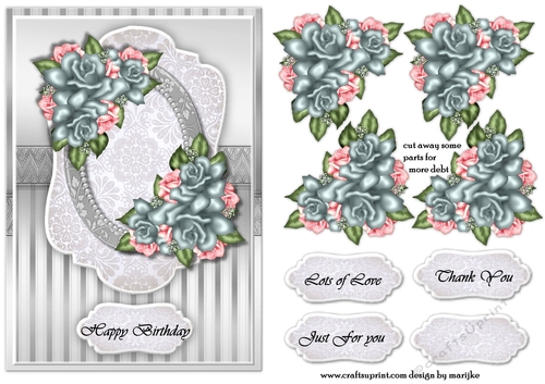 A5  Beautiful VIntage roses