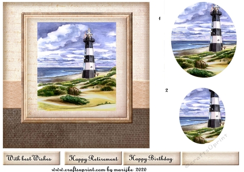 Male card  The Lighthouse