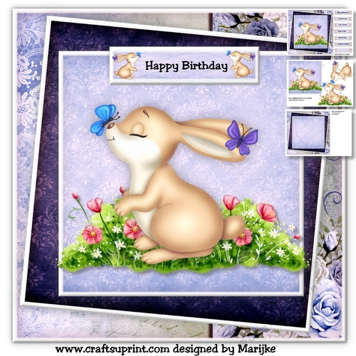 Cute Birthday Bunny Mini Kit