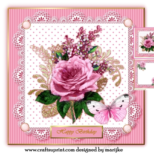 Vintage Roses  & Lace Mini Kit