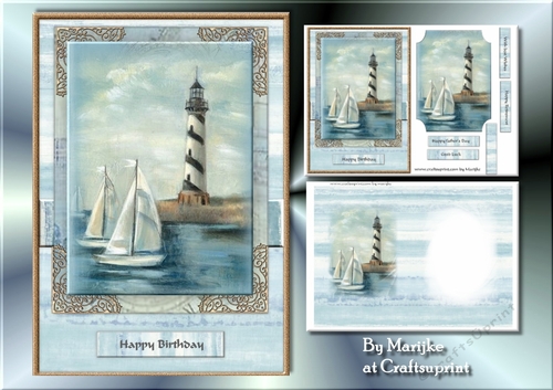Male Card A5 The Lighthouse Mini Kit