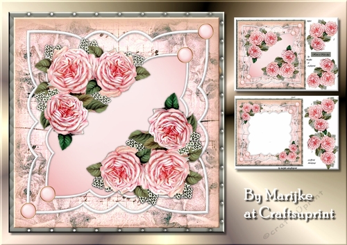 Pink Vintage Roses Mini Kit