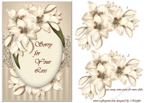 A5   Sorry For Your Loss   Yvory Lilies