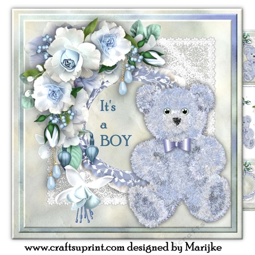 Cute Teddie Baby Boy Mini Kit