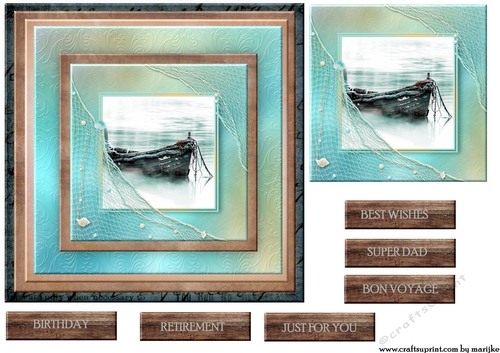 Male Card Topper Bon Voyage 2