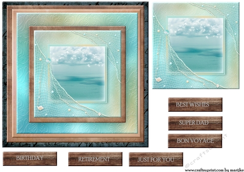 Male Card Topper Bon Voyage 4