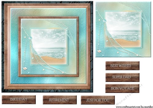 Male Card Topper Bon Voyage 5
