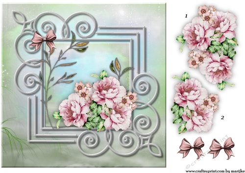 Vintage    Roses  Quick Card