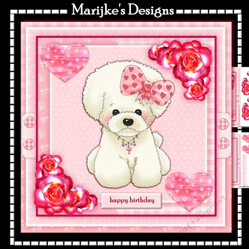 Cute Puppy In Pink Mini Kit