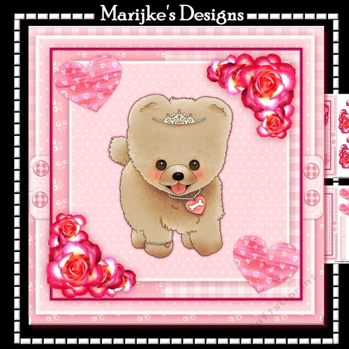 Cute    Puppy  Princess   In Pink    Mini Kit