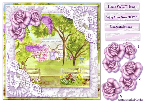 Quick Card New Home English Cottage