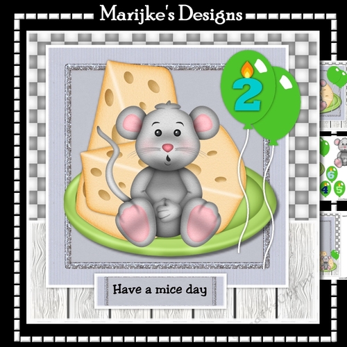 Cute Birthday Mouse Mini Kit