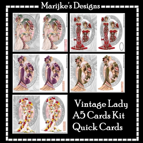 Bumperkit A5 Quick Cards Vintage Lady