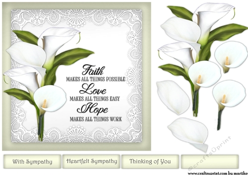 Sympathy Callas  Verse Faith Love Hope