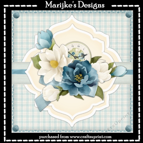 Clock & Beautiful Magnolias Mini Kit