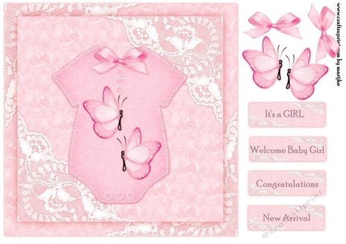 Its A Girl Topper  4